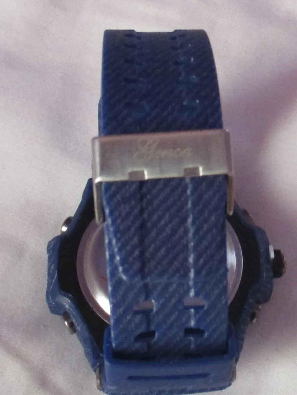 Genoa Japanese Movement Blue Multi-Function Watch with Silicon Strap (6.50-8.50)